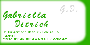 gabriella ditrich business card